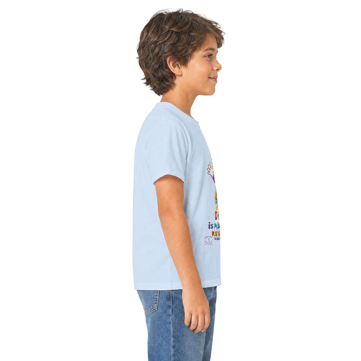 Panz™ Kids Softstyle Tee – "Different is My Superpower" Graphic | Smile Universe