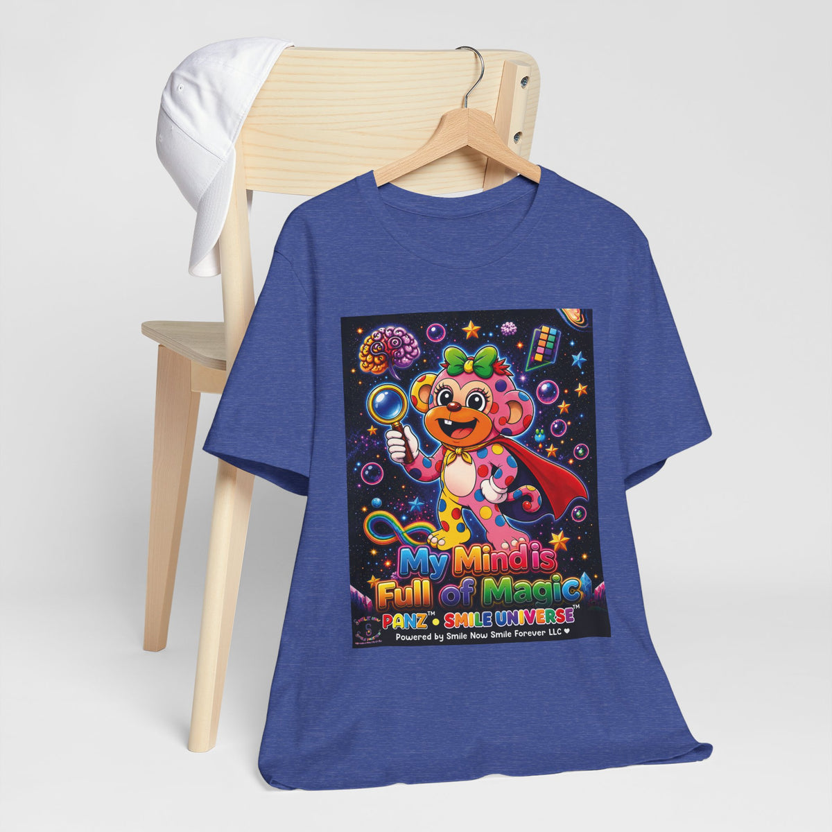 Panz™ Unisex Jersey Short Sleeve Tee – "My Mind is Full of Magic" Graphic | Smile Universe Collection
