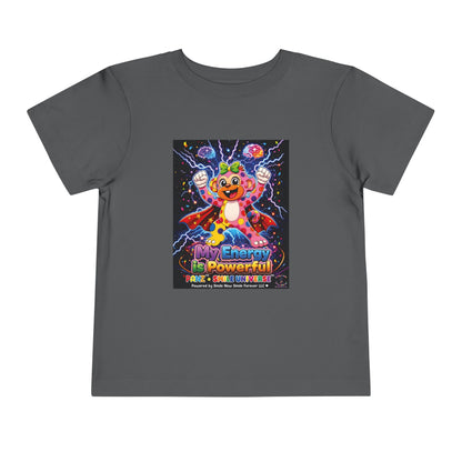 Panz™ Toddler Short Sleeve Tee – "My Energy is Powerful" Graphic Tee | Smile Universe Collection