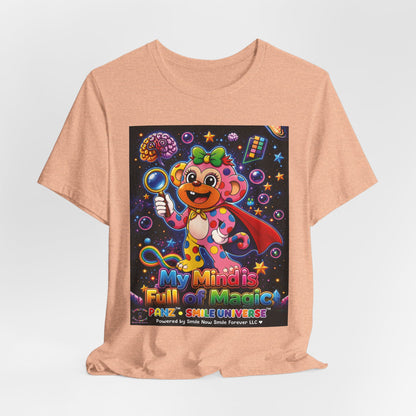 Panz™ Unisex Jersey Short Sleeve Tee – "My Mind is Full of Magic" Graphic | Smile Universe Collection