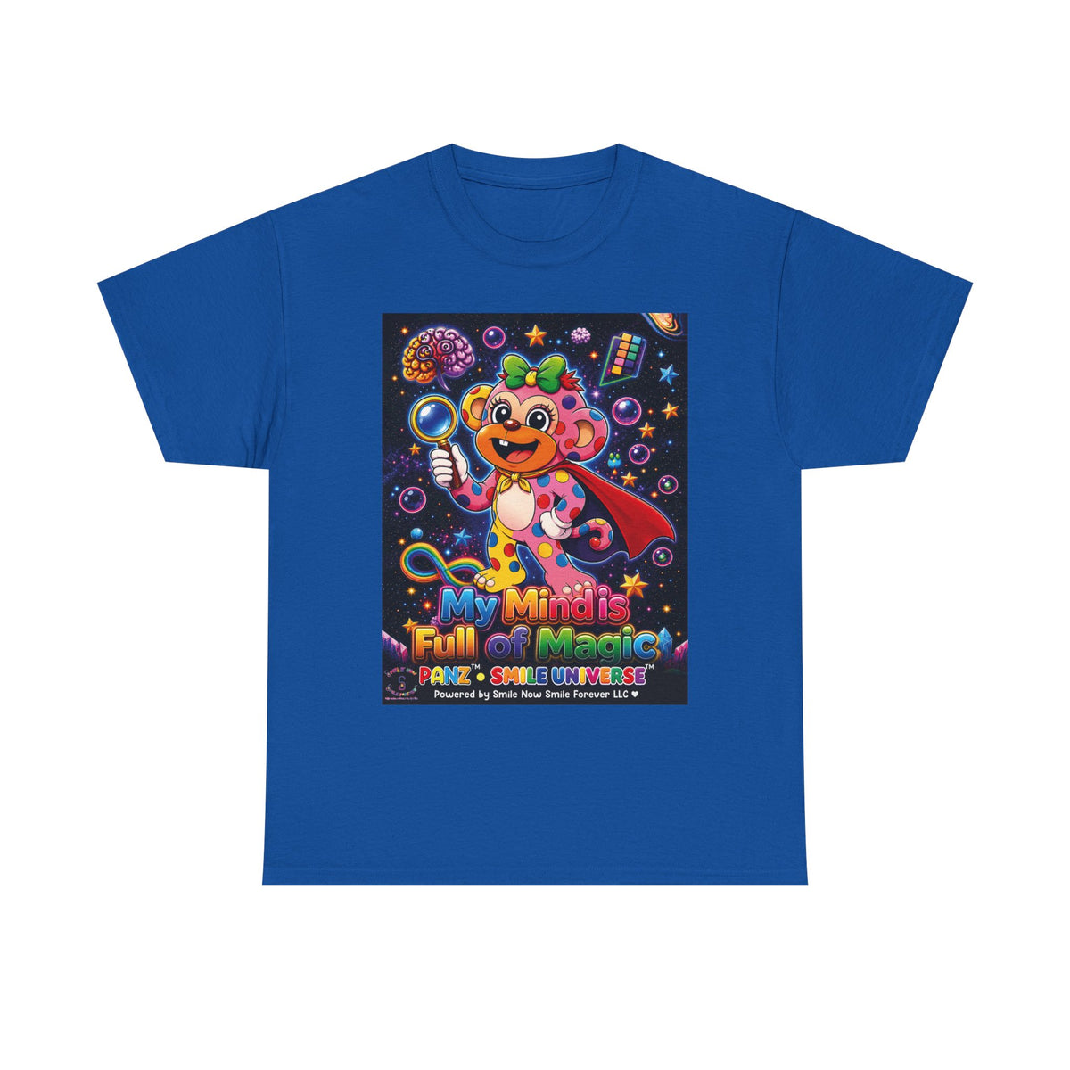 Panz™ Unisex Heavy Cotton™ Tee – "My Mind is Full of Magic" Graphic | Smile Universe Collection