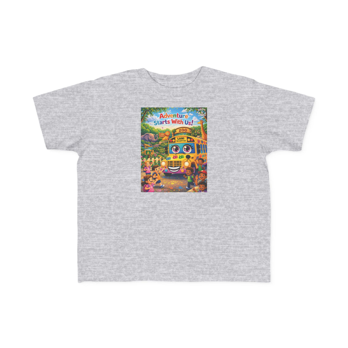 Lani™ Toddler's Fine Jersey Tee – "Adventure Starts With Us!" Graphic