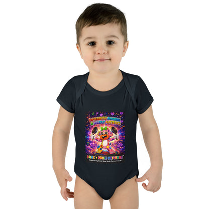 Panz™ Infant Baby Rib Bodysuit – "Differently Amazing & Loudly Autistic!" Graphic | Smile Universe Collection