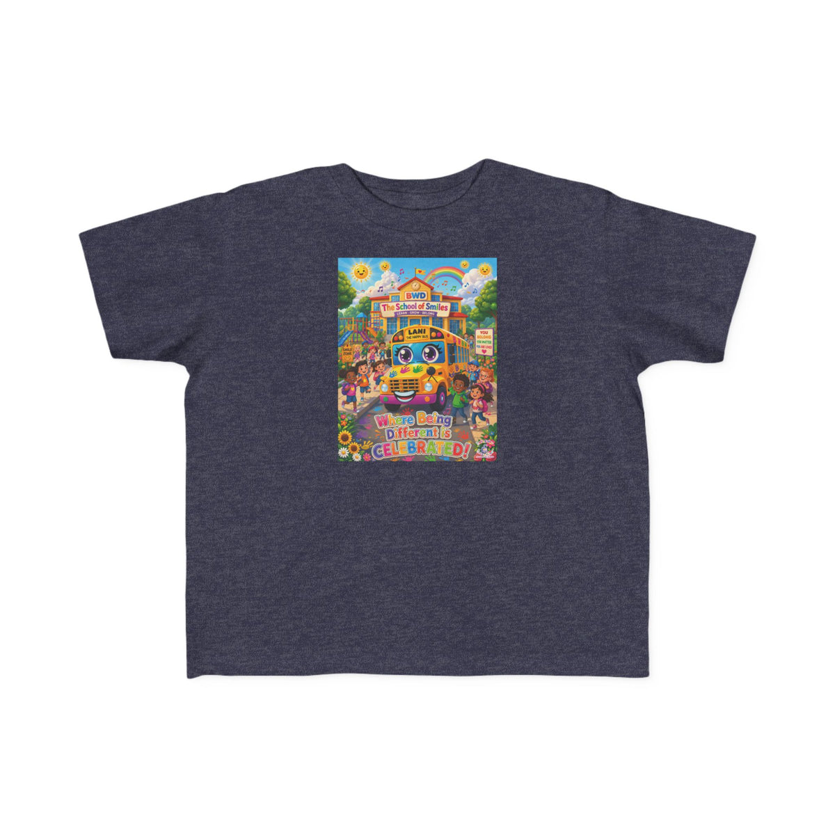 Lani™ Toddler's Fine Jersey Tee – "Where Being Different is CELEBRATED!" Graphic Shirt
