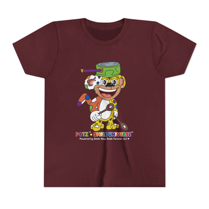 Potz™ Youth Short Sleeve Tee – Playful Graphic Tee | Smile Universe Collection