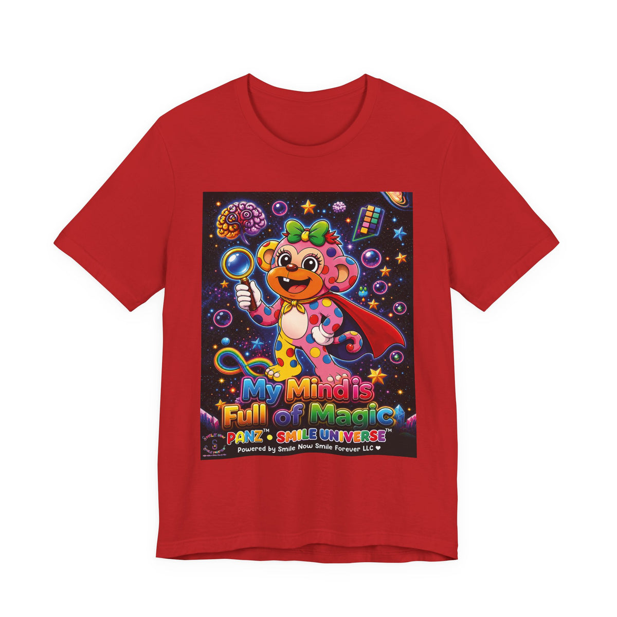 Panz™ Unisex Jersey Short Sleeve Tee – "My Mind is Full of Magic" Graphic | Smile Universe Collection