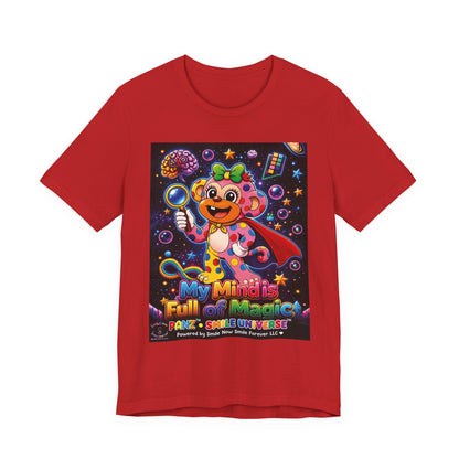 Panz™ Unisex Jersey Short Sleeve Tee – "My Mind is Full of Magic" Graphic | Smile Universe Collection