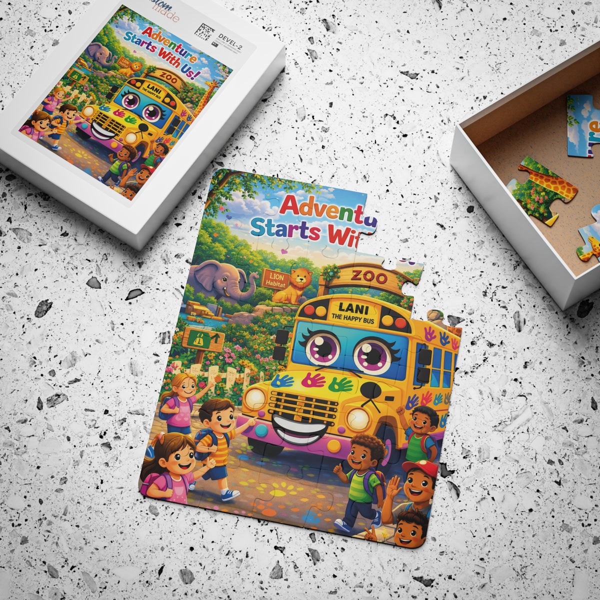 Lani™ Kids' Puzzle, 30-Piece – "Adventure Starts With Us!" Graphic