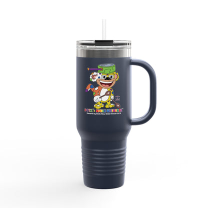 Potz™ Insulated Travel Mug 40oz – Playful Graphic Tumbler | Smile Universe Collection