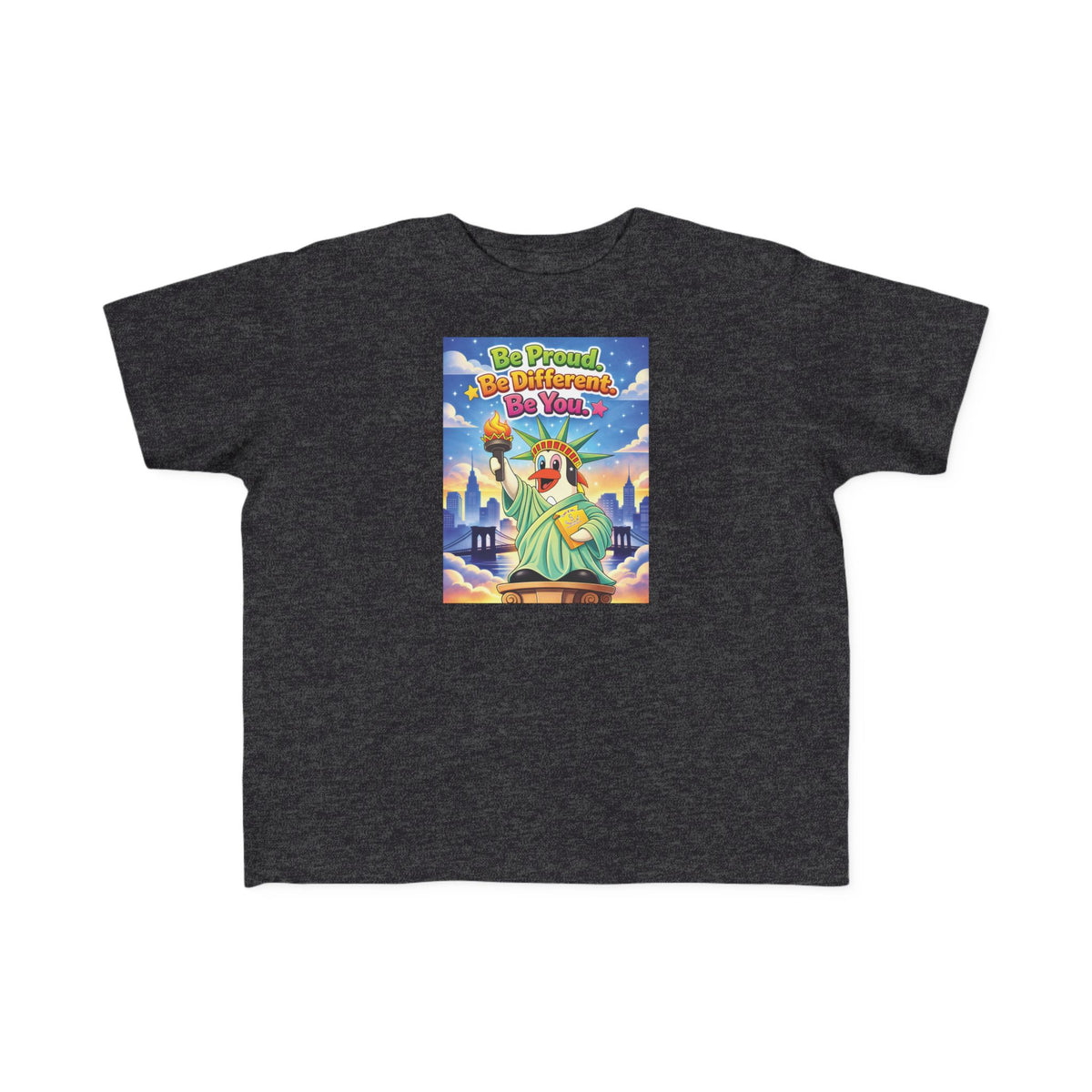 TuBz™ "Be Proud. Be Different. Be You." Kids T-Shirt - Inspirational Graphic Tee