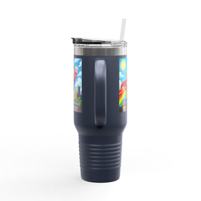 Panz™ 40oz Insulated Travel Mug – "My Autism is My Superpower" Graphic | Smile Universe Collection