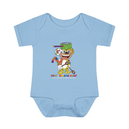 Potz™ Infant Baby Rib Bodysuit – Playful Chef Graphic Onesie | Smile Universe Collection