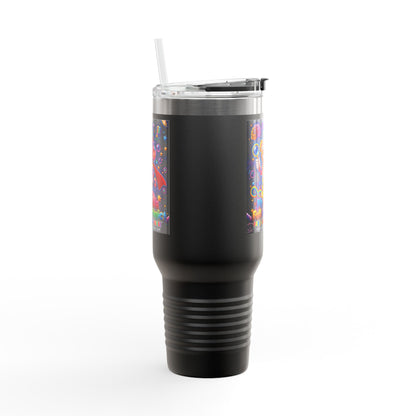 Panz™ 40oz Insulated Travel Mug – "My Mind is Full of Magic" Graphic | Smile Universe Collection