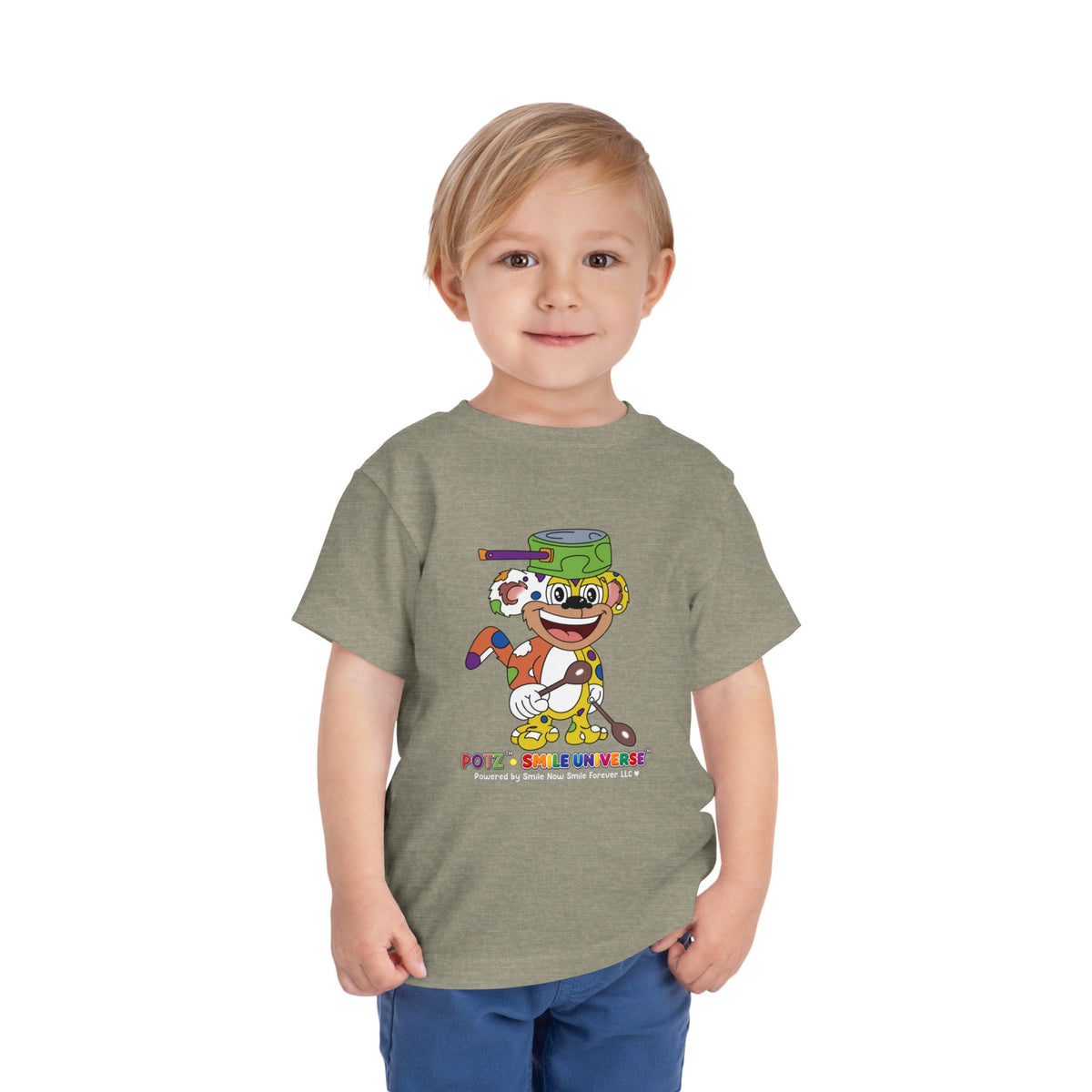 Potz™ Toddler Short Sleeve Tee – Playful Graphic Tee | Smile Universe Collection
