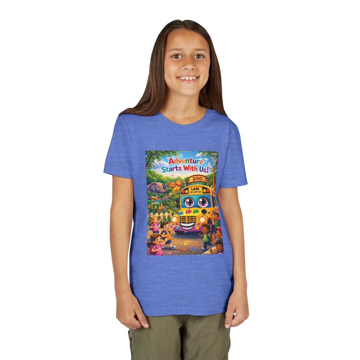 Lani™ Youth Short Sleeve Tee – "Adventure Starts With Us!" Graphic