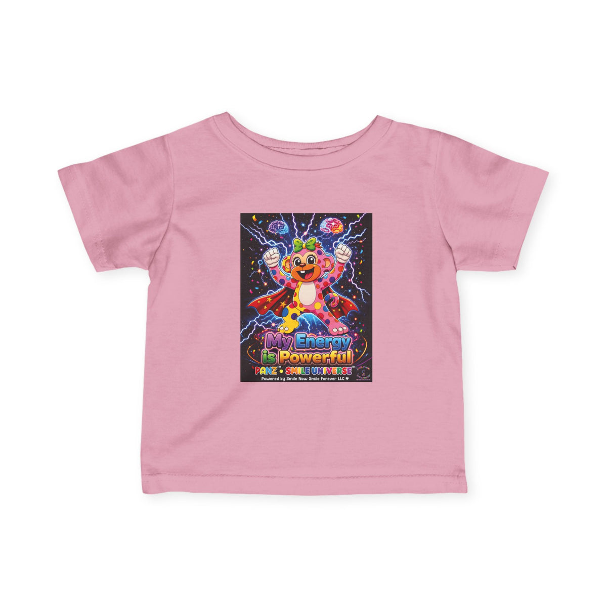 Panz™ Infant Fine Jersey Tee – "My Energy is Powerful" Graphic Tee | Smile Universe Collection