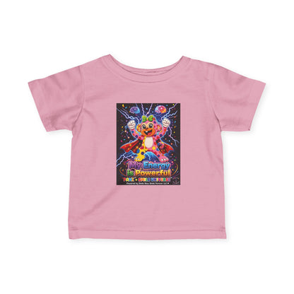 Panz™ Infant Fine Jersey Tee – "My Energy is Powerful" Graphic Tee | Smile Universe Collection