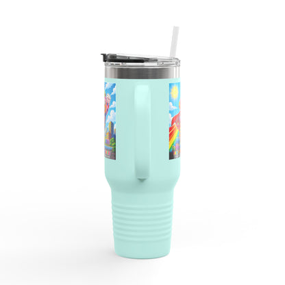 Panz™ 40oz Insulated Travel Mug – "My Autism is My Superpower" Graphic | Smile Universe Collection