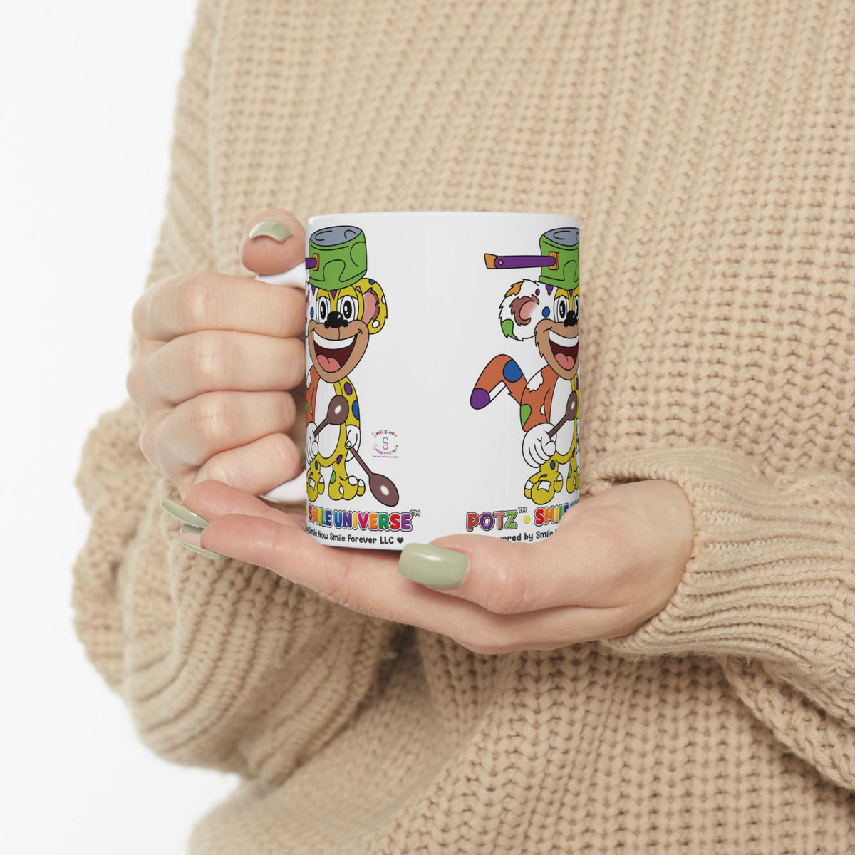Potz™ Ceramic Mug – Playful Graphic Coffee Mug | Smile Universe Collection