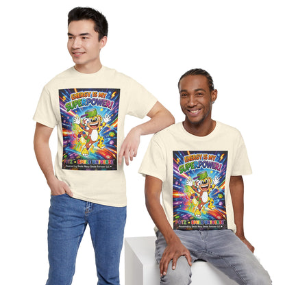 Potz™ Unisex Heavy Cotton™ Tee – "Energy is My Superpower!" Graphic Tee | Smile Universe Collection