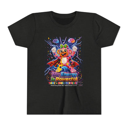 Panz™ Youth Short Sleeve Tee – "My Energy is Powerful" Graphic Tee | Smile Universe Collection