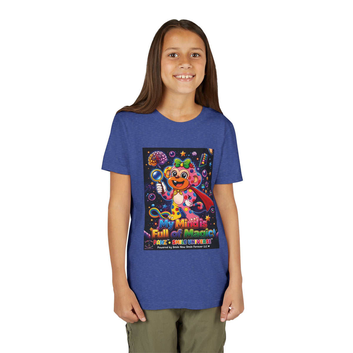Panz™ Youth Short Sleeve Tee – "My Mind is Full of Magic" Graphic | Smile Universe Collection