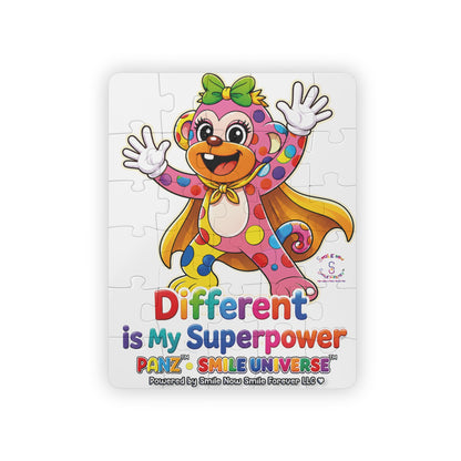 Panz™ Kids' Puzzle, 30-Piece – "Different is My Superpower" Graphic | Smile Universe Collection