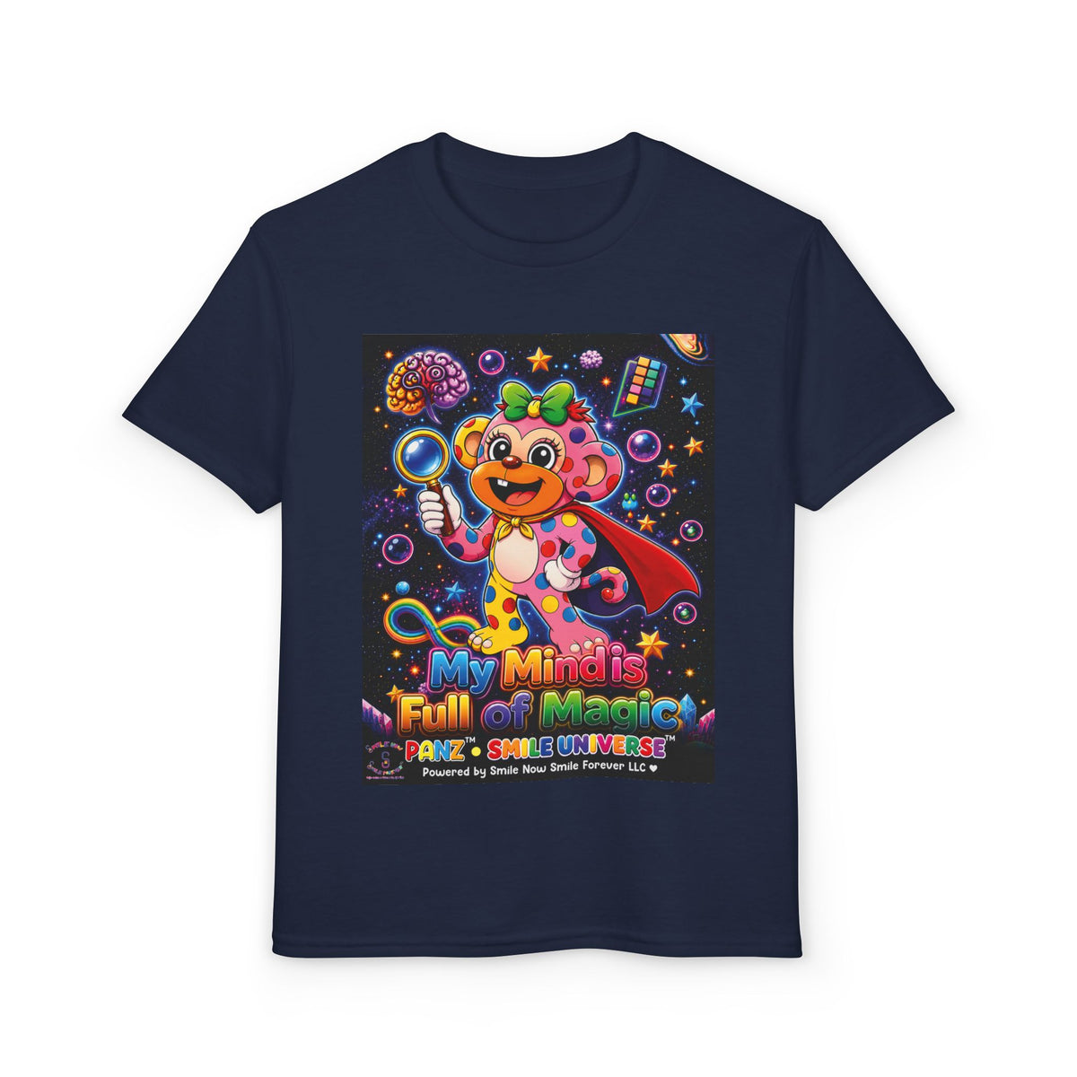 Panz™ Youth DryBlend® T-Shirt – "My Mind is Full of Magic" Graphic | Smile Universe Collection