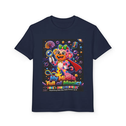 Panz™ Youth DryBlend® T-Shirt – "My Mind is Full of Magic" Graphic | Smile Universe Collection
