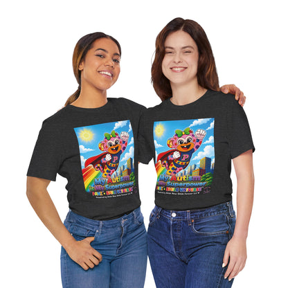 Panz™ Unisex Jersey Short Sleeve Tee – "My Autism is My Superpower" Graphic | Smile Universe Collection