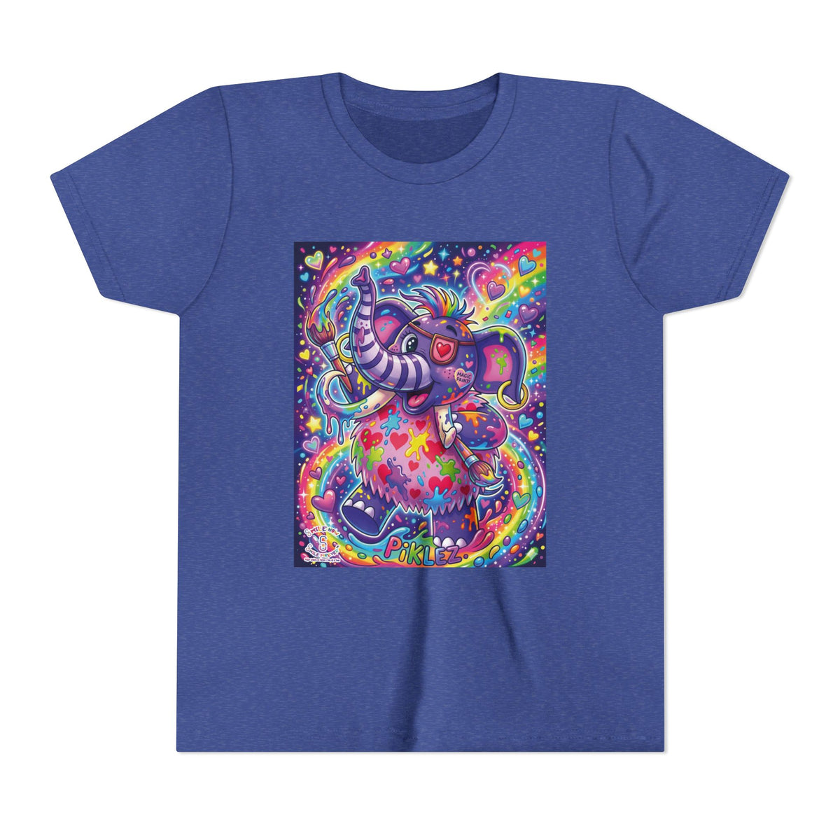 Piklez™ Youth Short Sleeve Tee – "Magic Paint!" Graphic Shirt | Smile Universe Collection