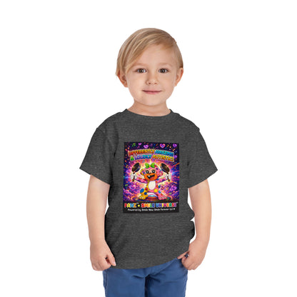 Panz™ Toddler Short Sleeve Tee – "Differently Amazing & Loudly Autistic!" Graphic | Smile Universe Collection