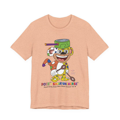 Potz™ Unisex Jersey Short Sleeve Tee – Playful Graphic Tee | Smile Universe Collection