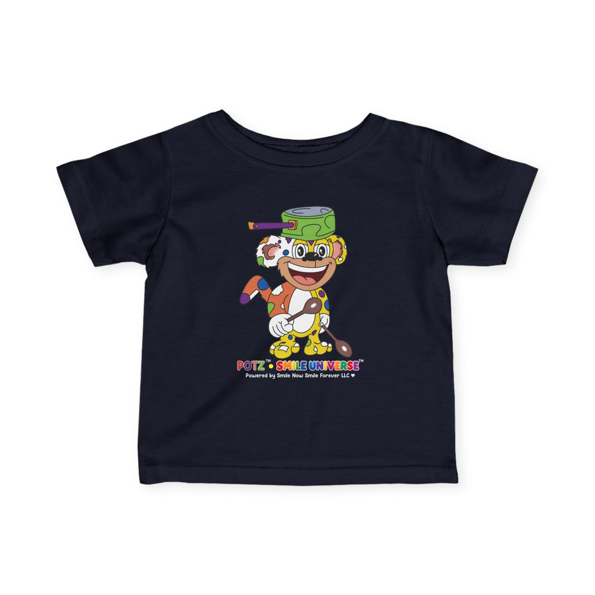 Potz™ Infant Fine Jersey Tee – Playful Graphic Tee | Smile Universe Collection
