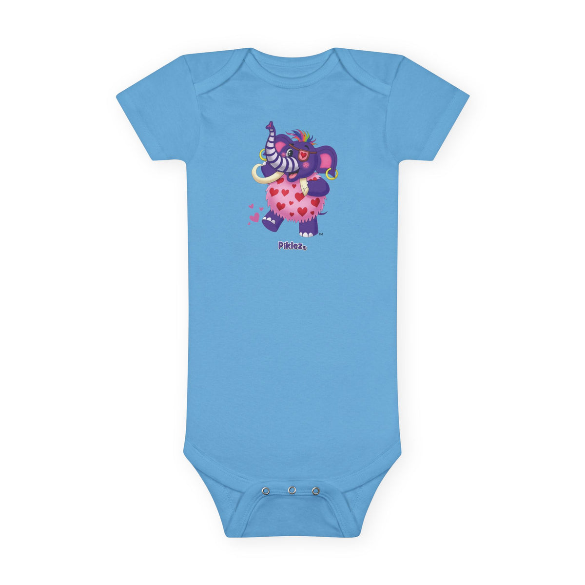Piklez™ Baby Short Sleeve Onesie® – "Full of Love!" Graphic | Smile Universe Collection