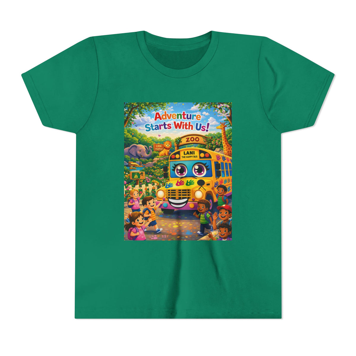 Lani™ Youth Short Sleeve Tee – "Adventure Starts With Us!" Graphic