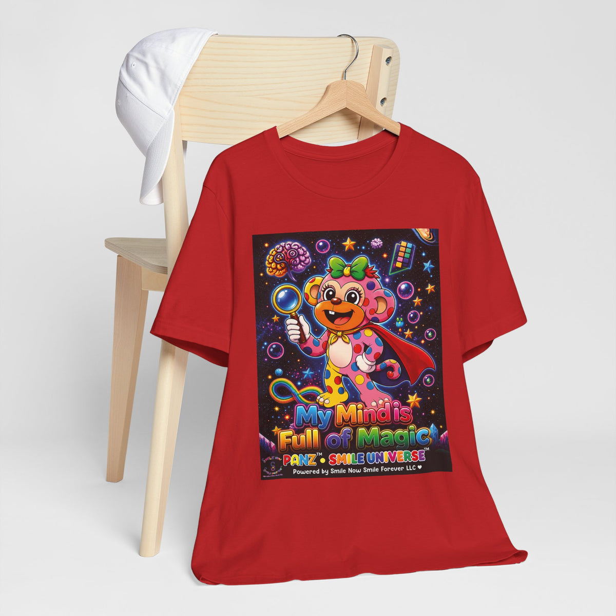 Panz™ Unisex Jersey Short Sleeve Tee – "My Mind is Full of Magic" Graphic | Smile Universe Collection