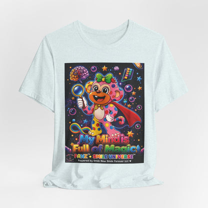 Panz™ Unisex Jersey Short Sleeve Tee – "My Mind is Full of Magic" Graphic | Smile Universe Collection