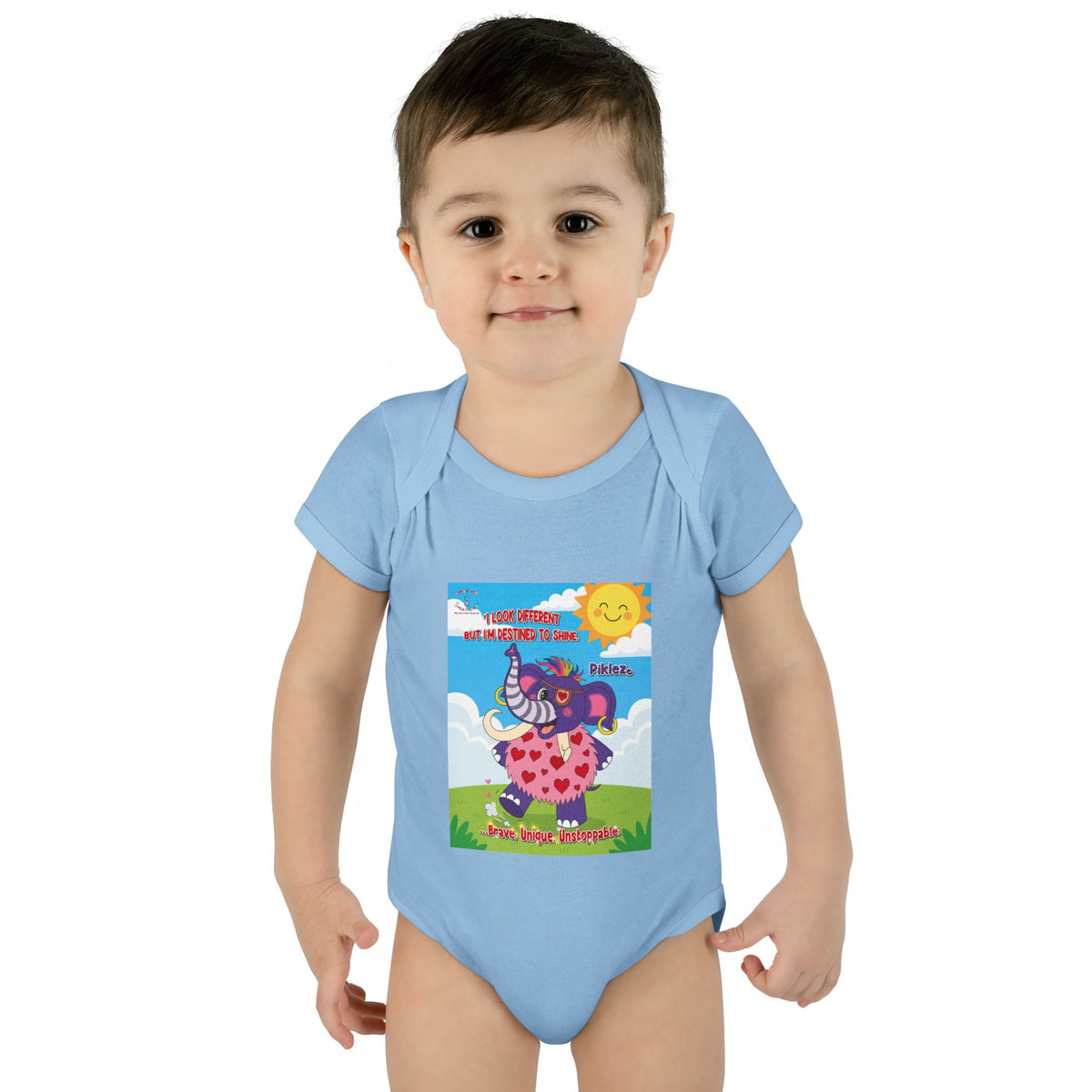 Piklez™ Infant Bodysuit – “Destined to Shine” Baby Outfit | Smile Universe Collection