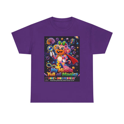 Panz™ Unisex Heavy Cotton™ Tee – "My Mind is Full of Magic" Graphic | Smile Universe Collection