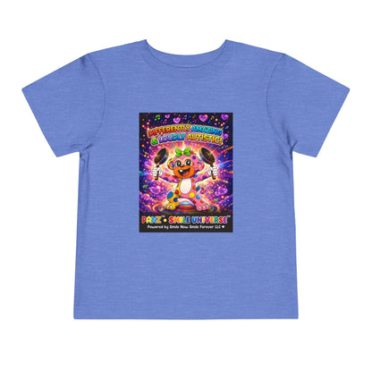 Panz™ Toddler Short Sleeve Tee – "Differently Amazing & Loudly Autistic!" Graphic | Smile Universe Collection
