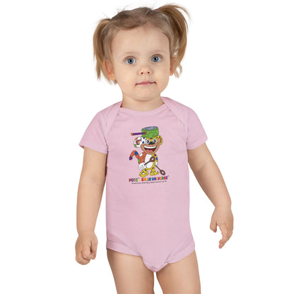 Potz™ Baby Short Sleeve Onesie® – Playful Graphic Bodysuit | Smile Universe Collection