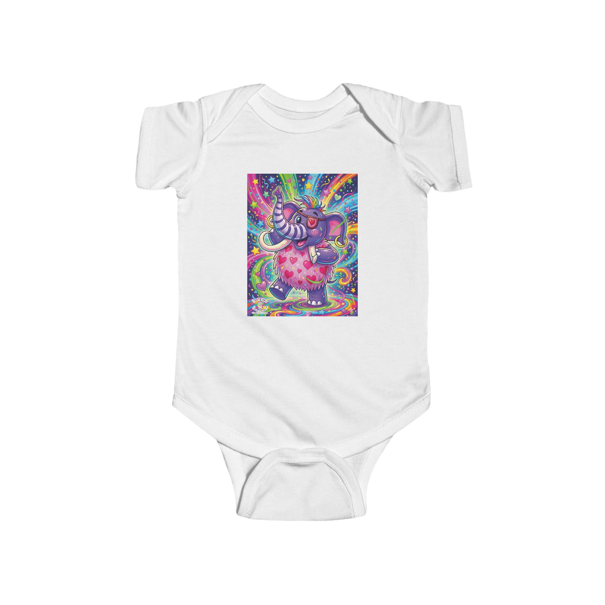 Piklez™ Infant Fine Jersey Bodysuit – "Born to Celebrate!" Graphic | Smile Universe Collection