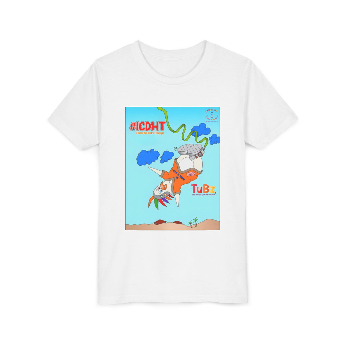 TuBz™ "I Can Do Hard Things" Youth T-Shirt - Motivational Kids Graphic Tee