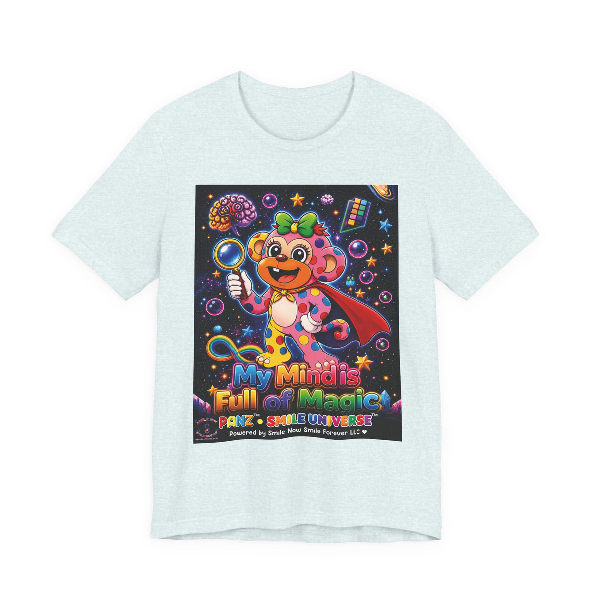 Panz™ Unisex Jersey Short Sleeve Tee – "My Mind is Full of Magic" Graphic | Smile Universe Collection