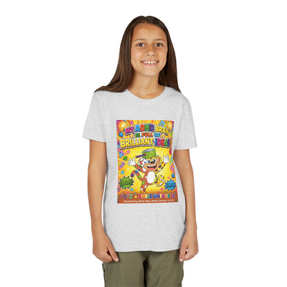 Potz™ Youth Short Sleeve Tee – "My ADHD Brain is Full of Brilliant Ideas!" Graphic Tee | Smile Universe Collection