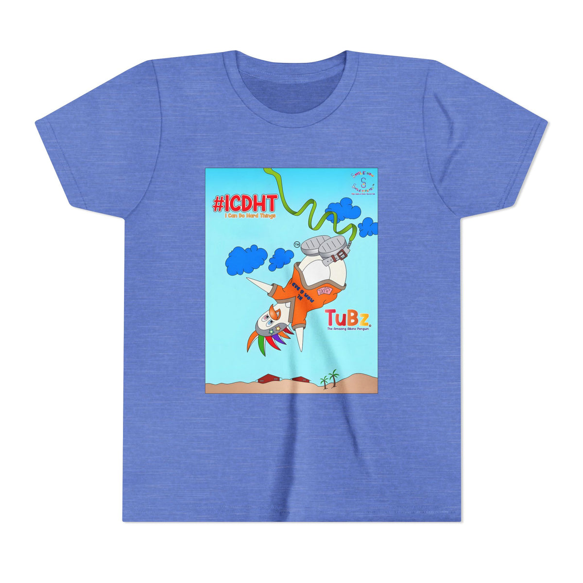 TuBz™ "I Can Do Hard Things" Youth T-Shirt | Youth Short Sleeve Tee - Motivational Kids Graphic Tee