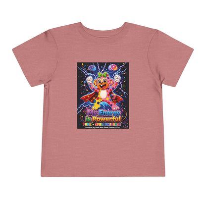 Panz™ Toddler Short Sleeve Tee – "My Energy is Powerful" Graphic Tee | Smile Universe Collection