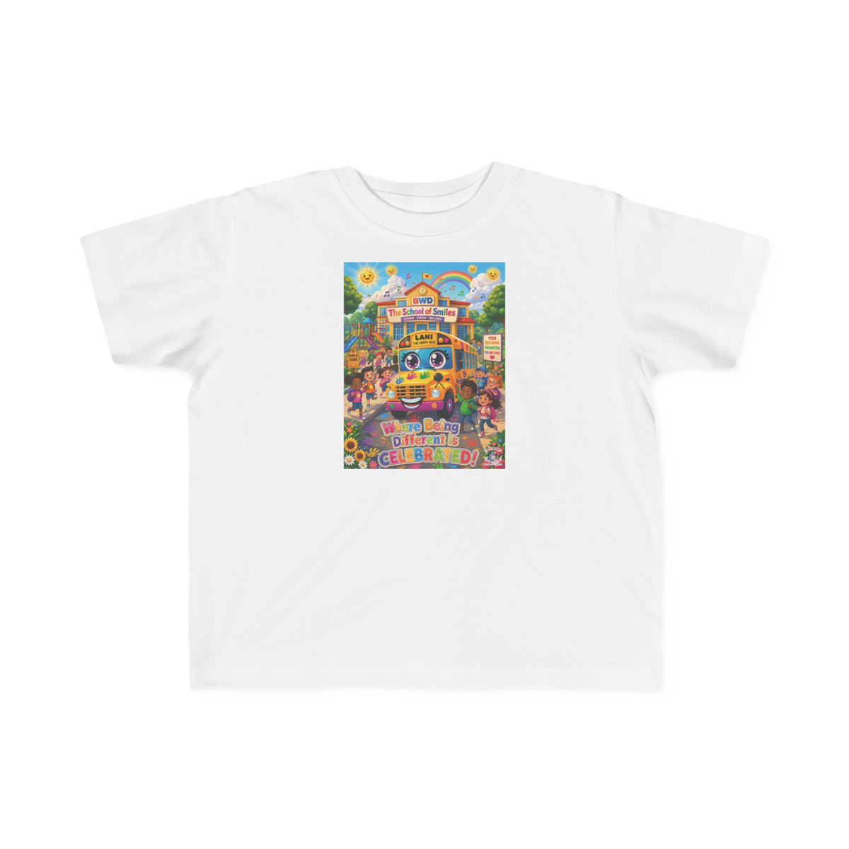 Lani™ Toddler's Fine Jersey Tee – "Where Being Different is CELEBRATED!" Graphic Shirt
