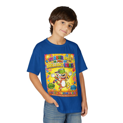 Potz™ Youth DryBlend® T-Shirt – "My ADHD Brain is Full of Brilliant Ideas!" Graphic Tee | Smile Universe Collection